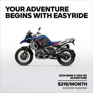 With TFT Display & Connectivity, Intelligent Emergency Call, and available Ride Modes Pro, the BMW R 1250 GS Adventure is an adventure riding icon. Gear up for your next journey with $219/month EasyRide financing. Come test ride today! 😎
#BMWMotorradUSA #MakeLifeARide #SpiritofGS #SoCalBMWMotorrad